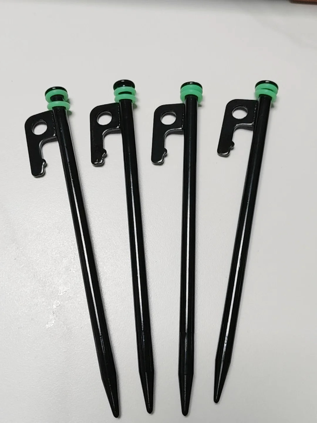 Tent Stakes Heavy Duty & Hammer Set  Steel Tent Pegs+Storage Bag +Fluorescent Rubber Circle for Camping Grassland,Canopies