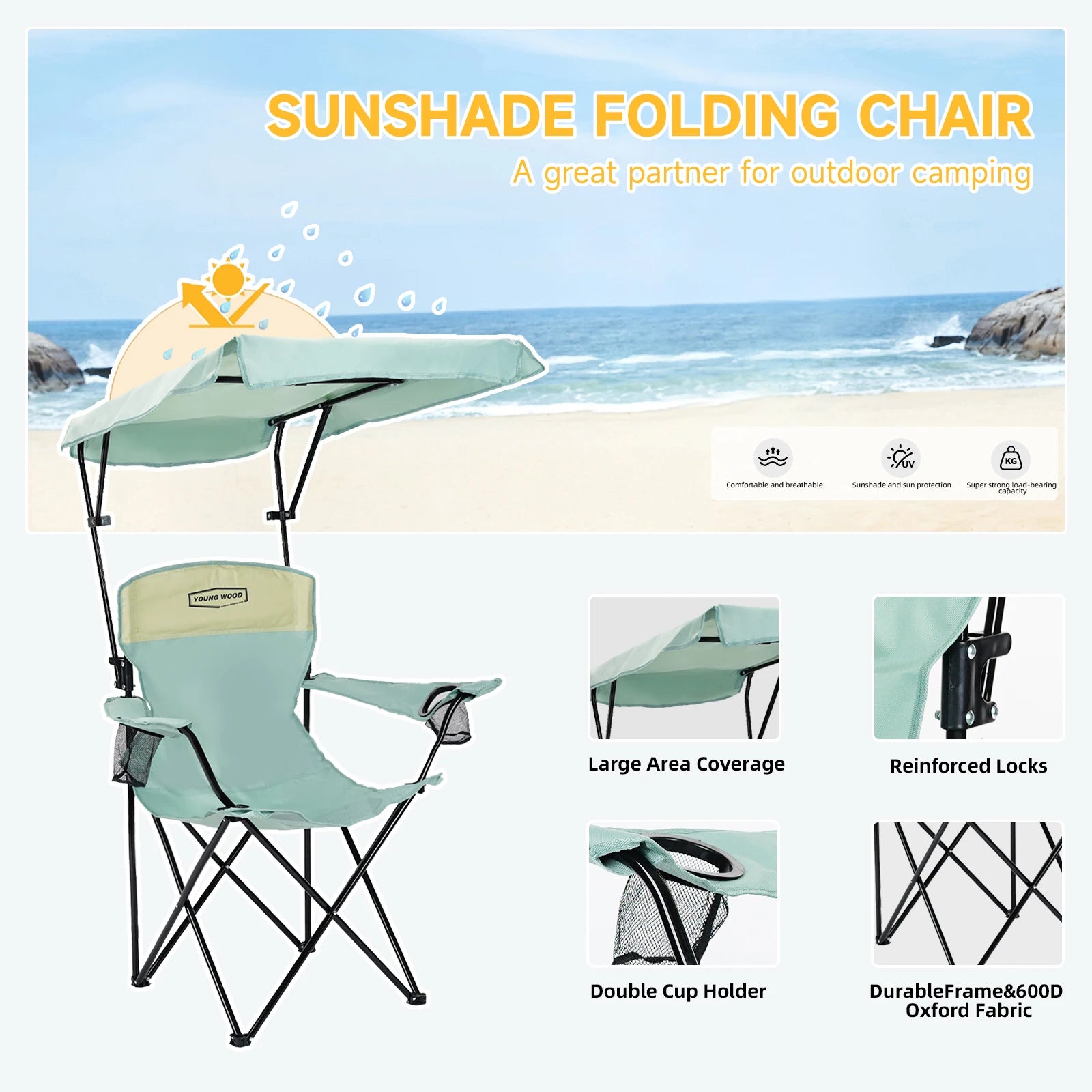 Lightweight Folding Travel Chair