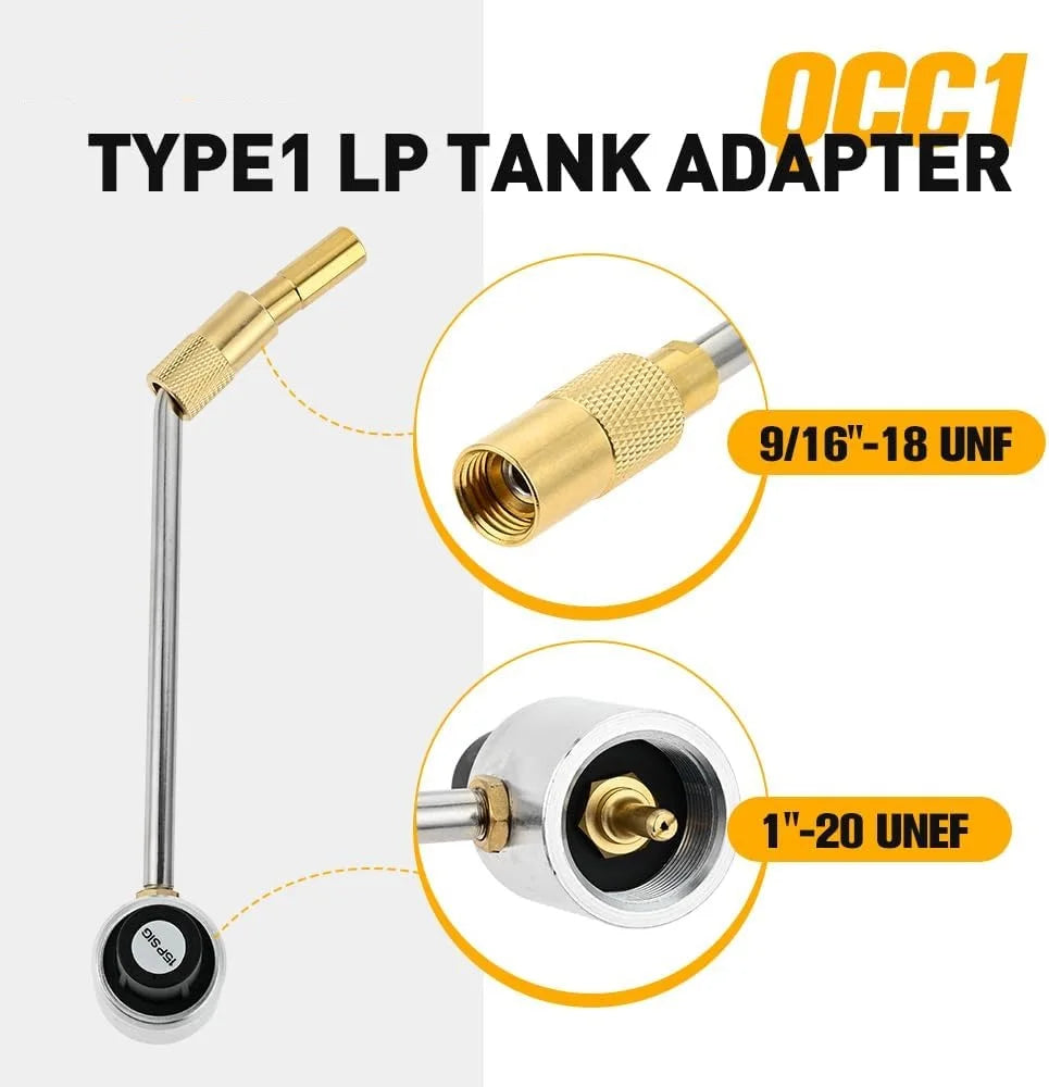 1LB Propane Regulator 6FT Adapter Hose for Coleman Propane Stoves Fold N Go Connect 5lb-20 lb Tank No fit Coleman Roadtrip LXE