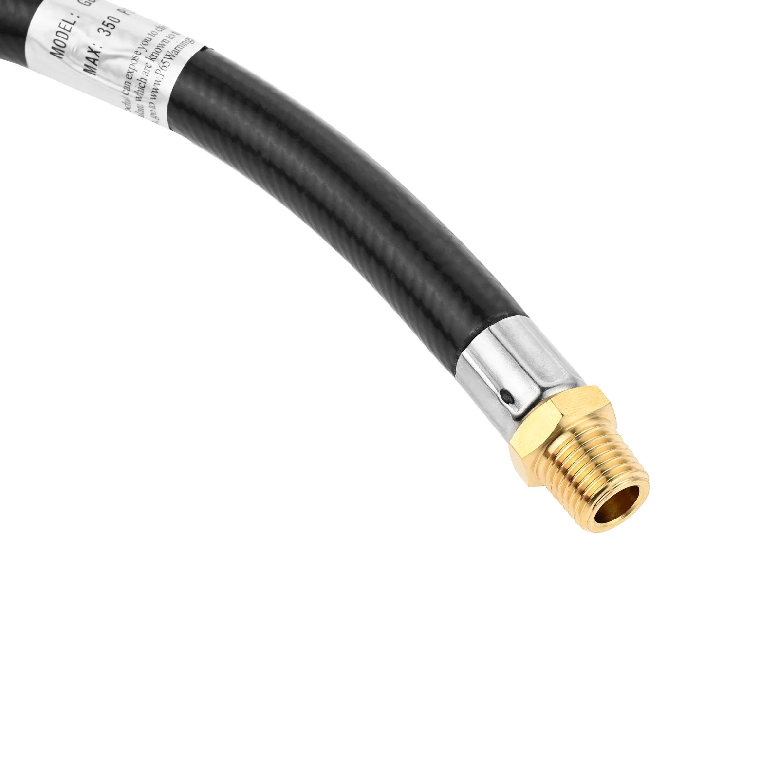 1/4"NPT Propane Extension Hose Kit- Soft Nose POL Propane Gas Fitting LP 1/4" NPT Male & Female Coupler 5FT High Pressure Hose