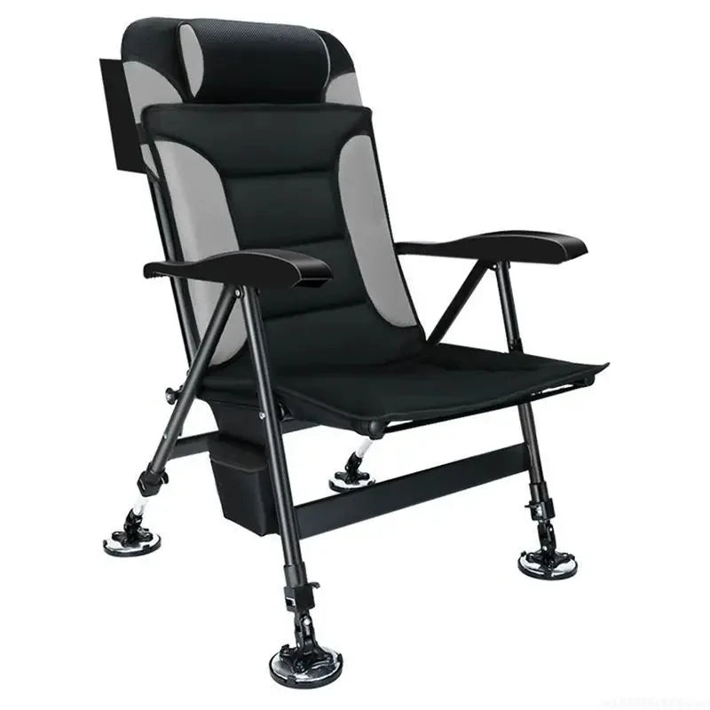 Premium Ultra Lightweight Retractable Portable Fishing Chair Adjustable Stool Folding Camping Chair Outdoor Fishing Equipment