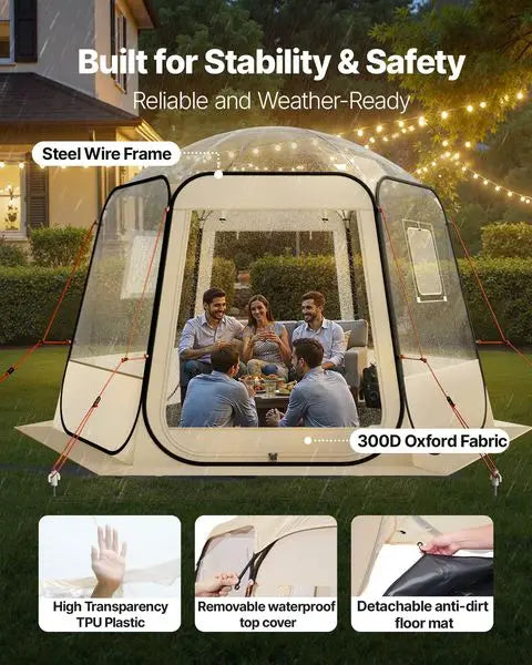 Clear Bubble Pop-Up Tent