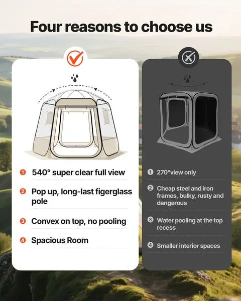 Clear Bubble Pop-Up Tent