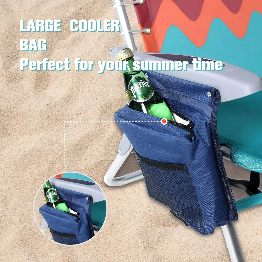2-Pack Reclining Beach Chairs