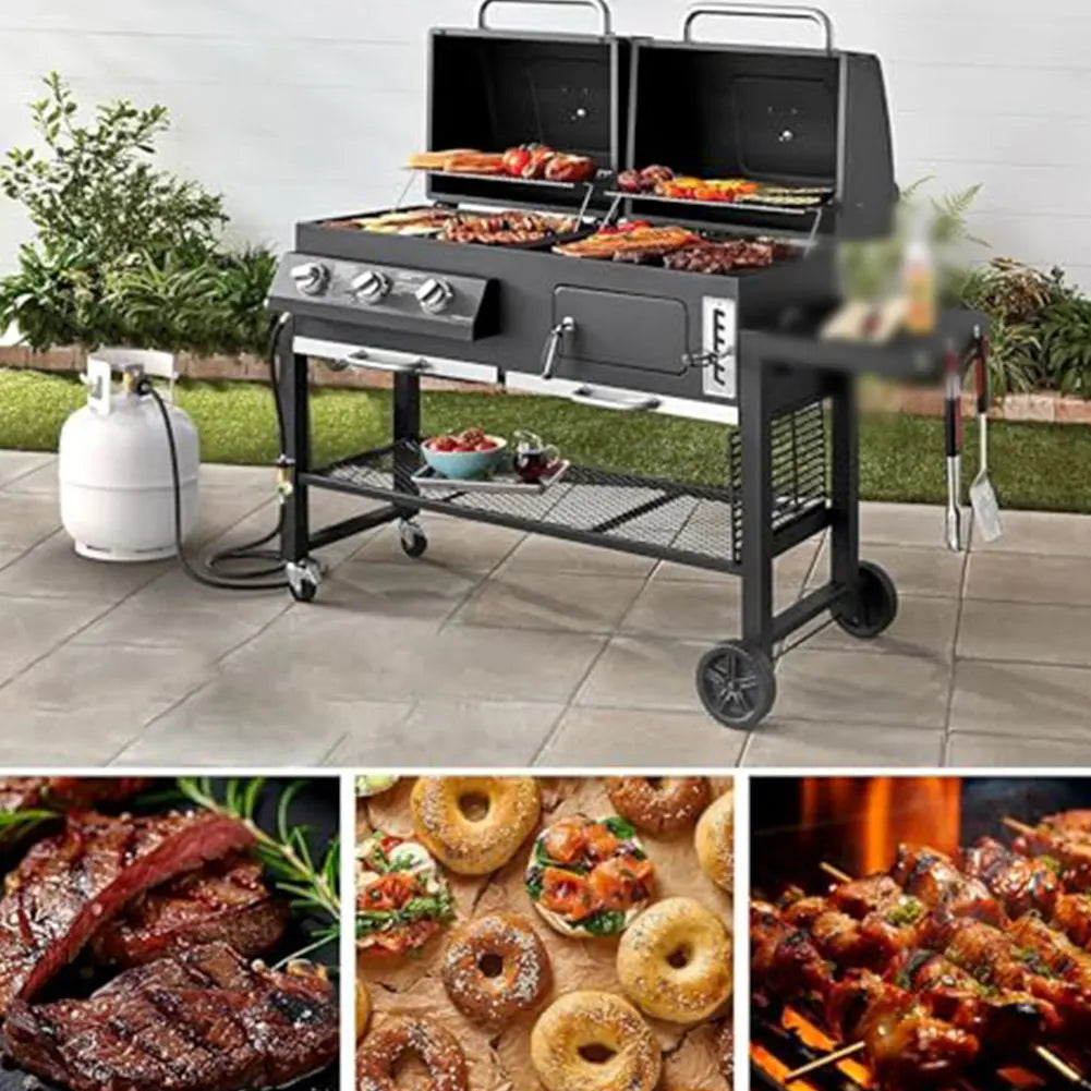 Propane Hose Portable Grill Hose As Shown 12ft Propane Hose Tool-free Installation High Pressure Resistant For Tailgate Parties