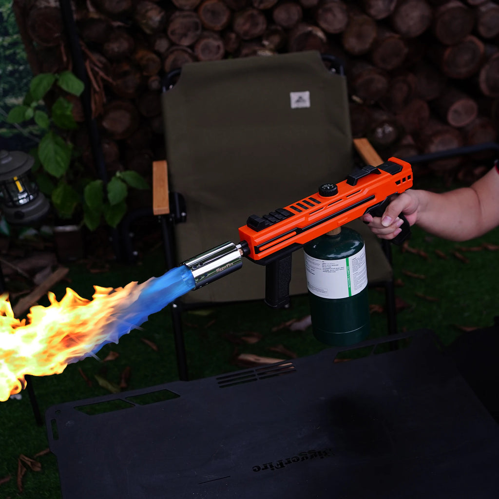 Propane Torch Gun, Adjustable Stable Flame, Ideal for Kitchen Cooking, Sous Vide, BBQ, Campfire, Fireplace (Tank Not Included)