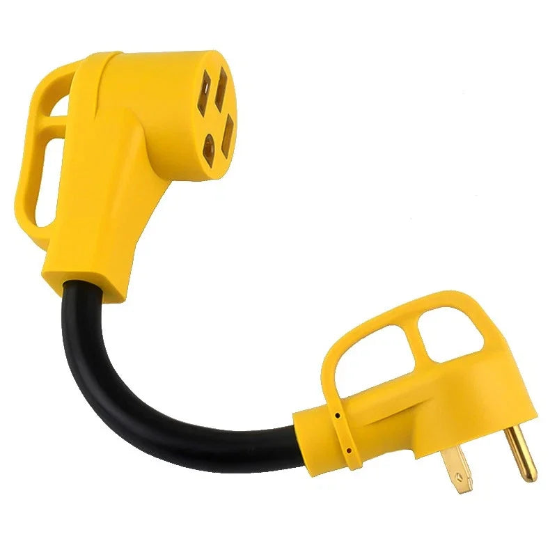 RV Generator Pigtail Adapter 30A TT-30P to 50A 14-50R, 1 FT Heavy Duty Camper Power Connector for Level 2 EV Charger