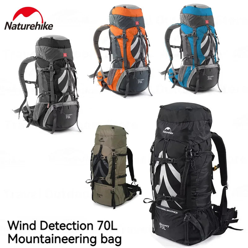 Naturehike 70+5L Hiking Backpack w/ Rain Cover
