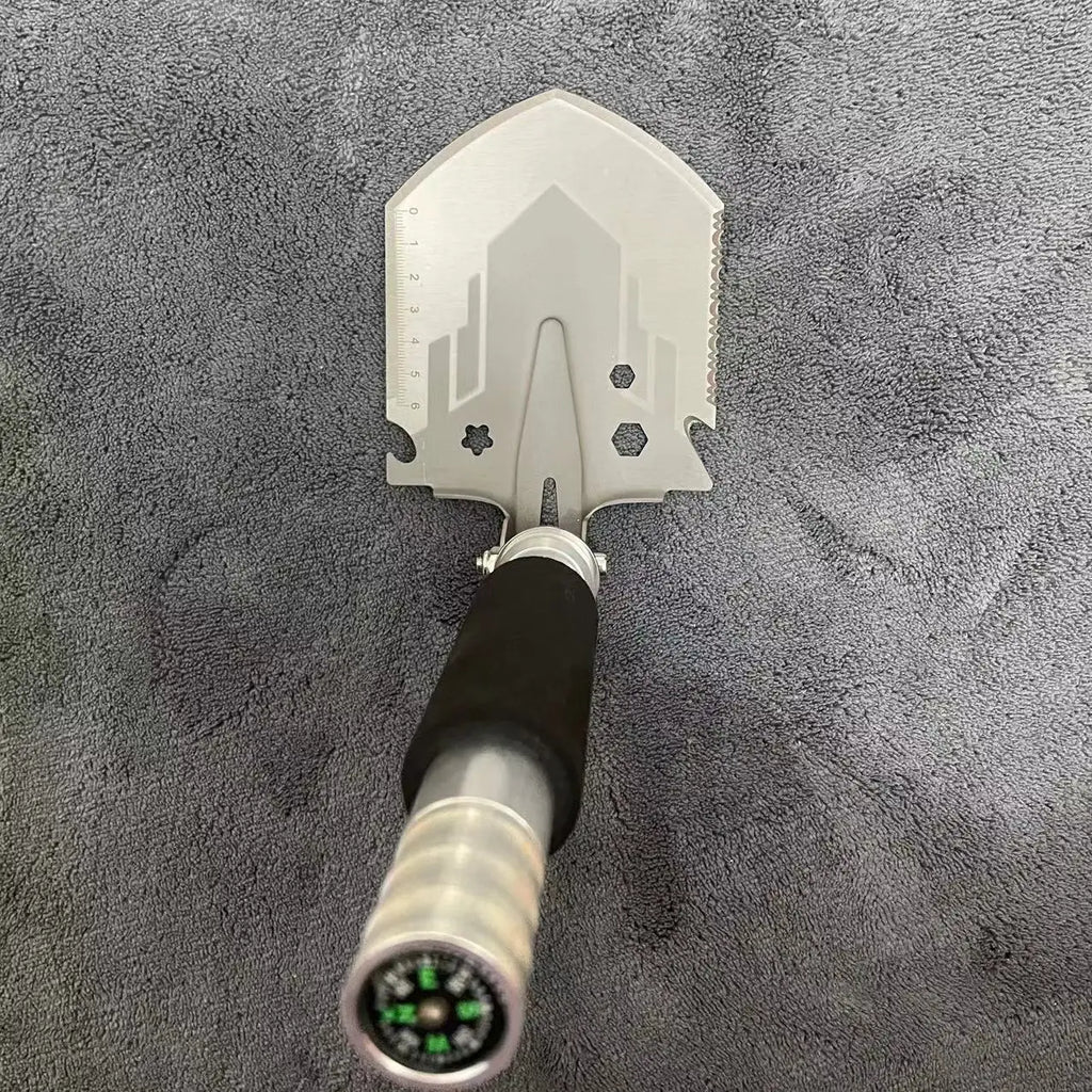 Hot selling car mounted outdoor equipment, multifunctional folding engineering shovel, convenient military shovel, camping tool