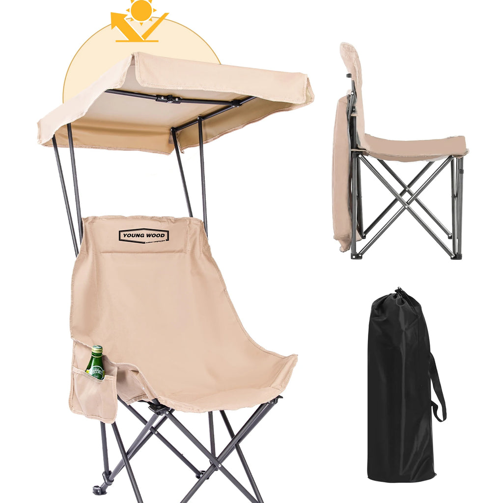 Oversized Camping Chair with Canopy