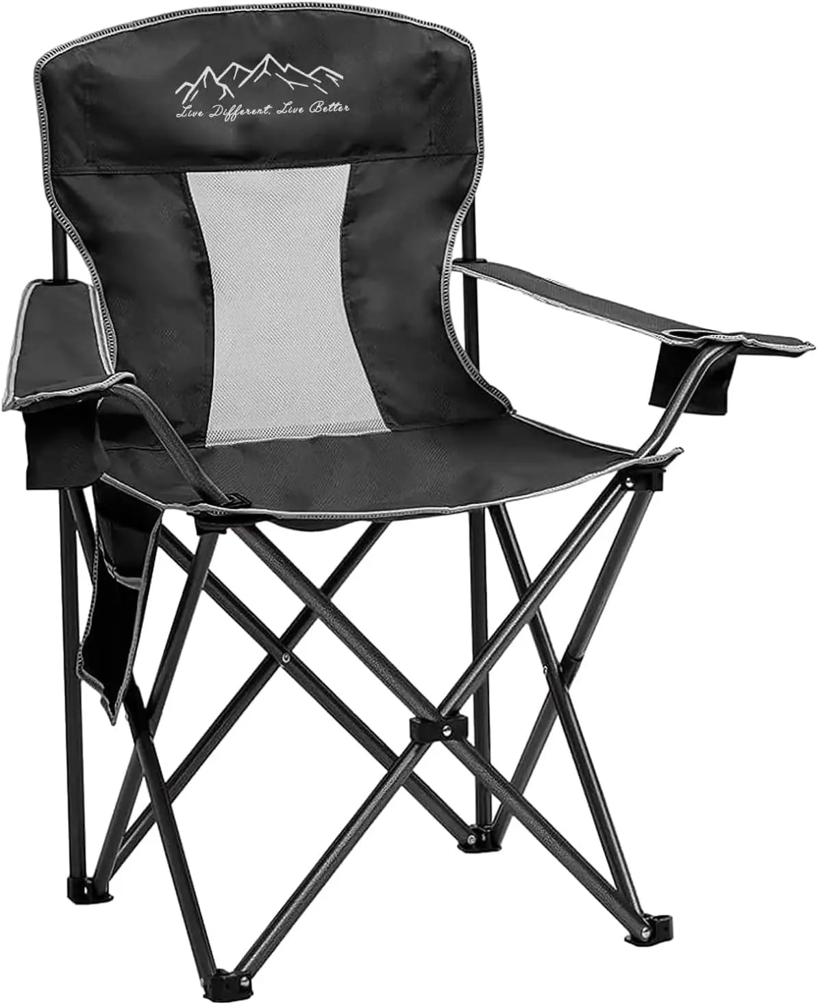 Heavy-Duty Camping Chair with Cooler