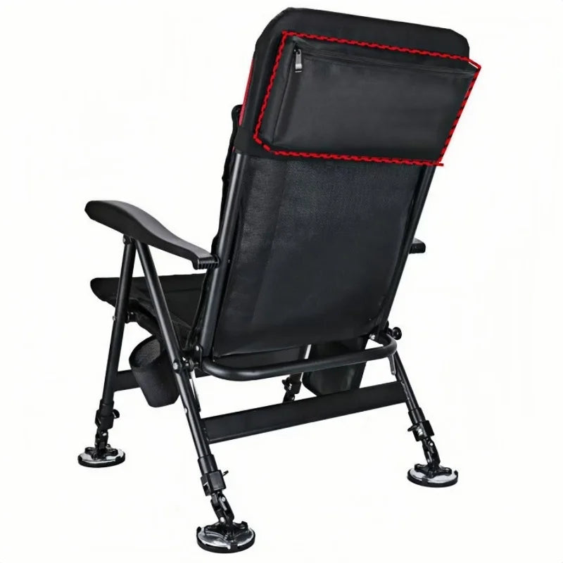 Premium Ultra Lightweight Retractable Portable Fishing Chair Adjustable Stool Folding Camping Chair Outdoor Fishing Equipment