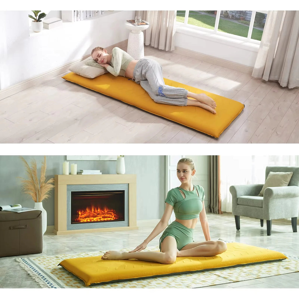 AIRLAX Inflatable Sleeping Mat, Self-Inflatable Camping Mattress, with Its Own Air Pump, Suitable for Camping and Picnics