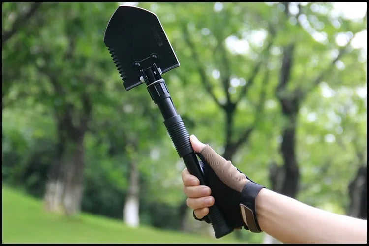 Survival equipment, camping engineer shovel, multi-functional outdoor hoe, military shovel, manganese steel thickened shovel
