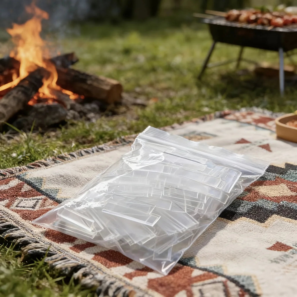 Fire Starter Sticks 60 Pcs Clear Waterproof Fast Long Burning 6 Minutes Portable Survival Outdoor Camping BBQ Hiking Wilderness