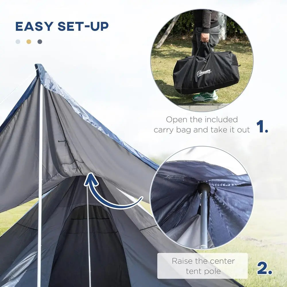 Teepee-Style Camping Tent