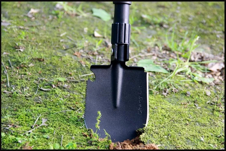 Survival equipment, camping engineer shovel, multi-functional outdoor hoe, military shovel, manganese steel thickened shovel