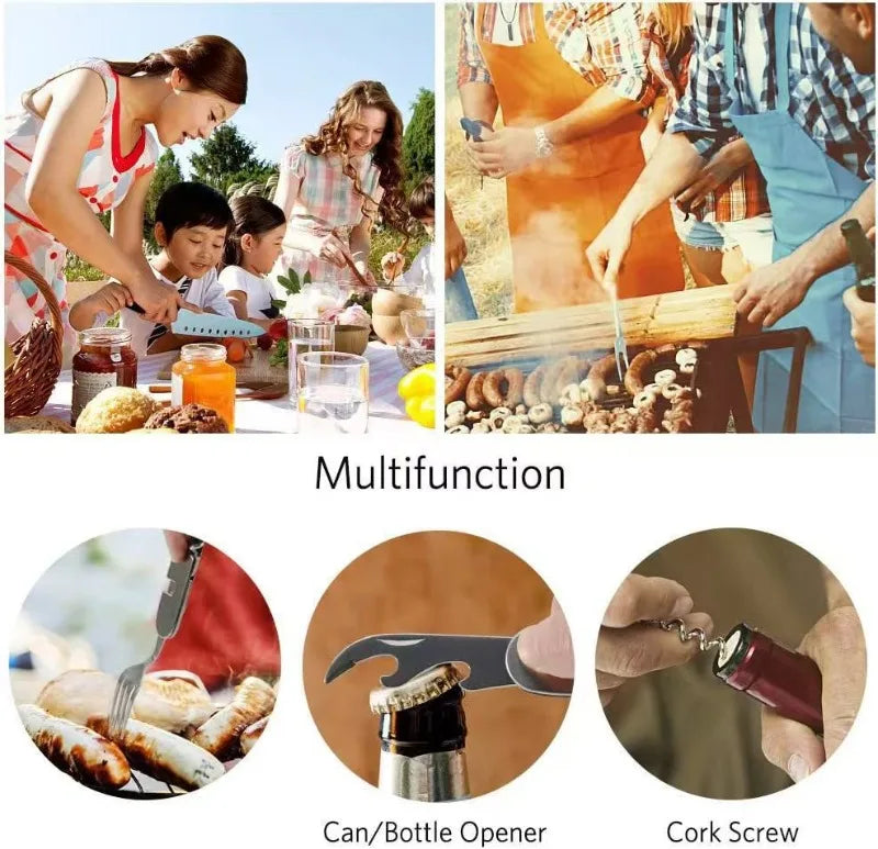 Camping Travel Cooking Utensils Organizer Travel Bag Portable Pouch for BBQ Camp Cookware Kitchen Kit