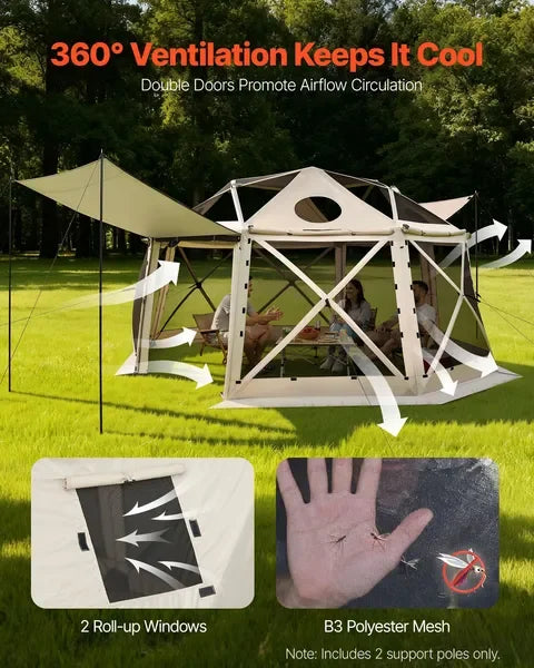 15x15 Pop-Up Screen Gazebo Tent