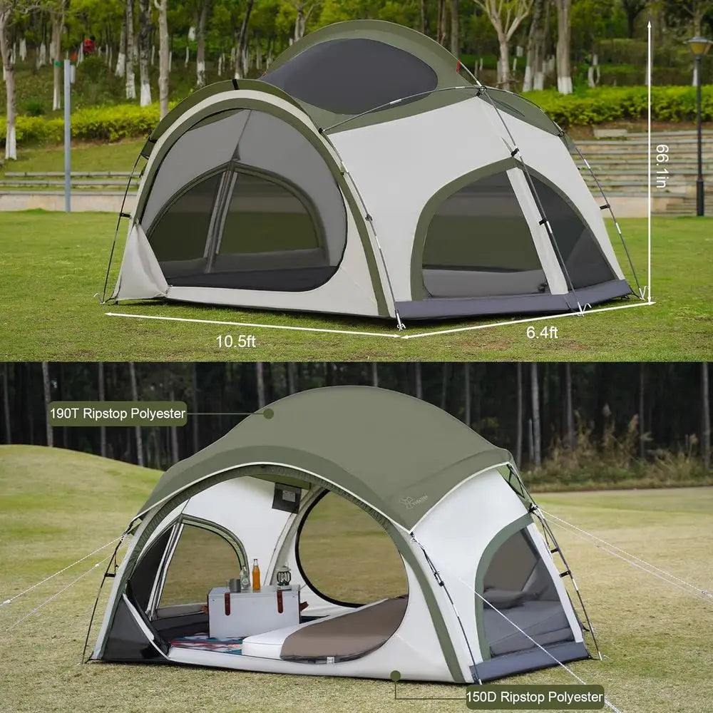 3–4 Person Canvas Camping Tent