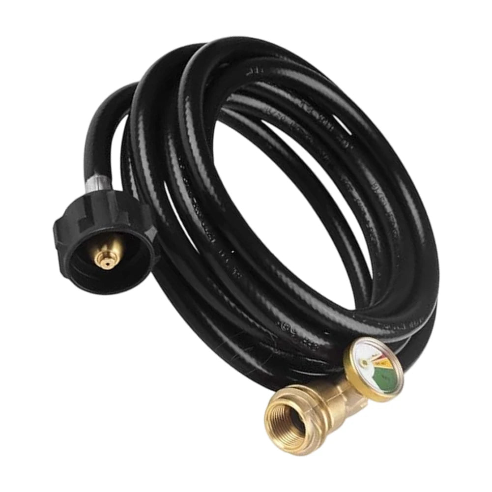 Propane Hose Portable Grill Hose As Shown 12ft Propane Hose Tool-free Installation High Pressure Resistant For Tailgate Parties