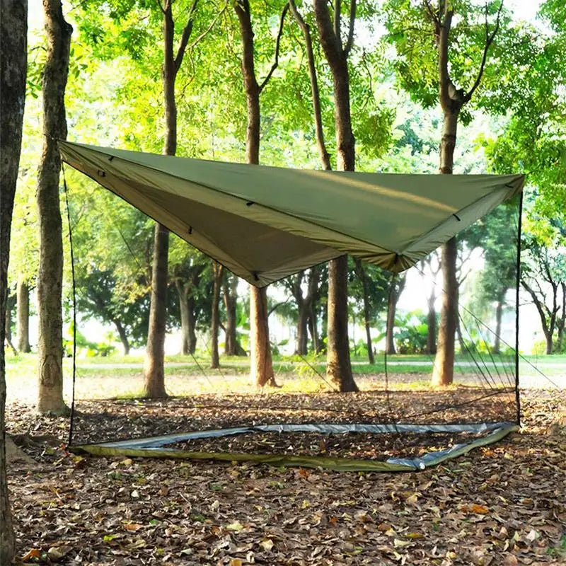 Tent Canopy Camping Canopy Portable Sun Shade Outdoor Hub Tent Large Space Camping Sun Shelter Patio BBQ Canopy Tent For Picnic