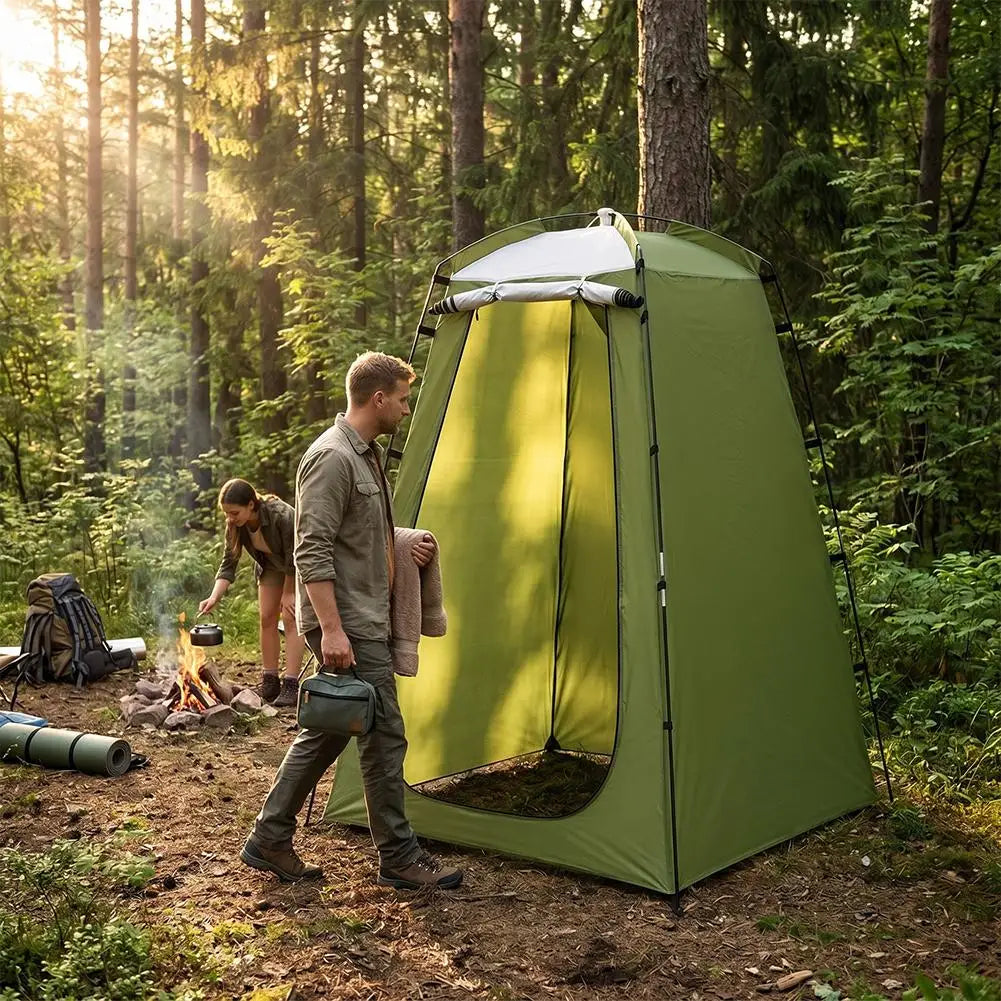 Portable Privacy Tent For Outdoor Shower Bathroom Camping Toilet Privacy Changing Room Easy Setup Lightweight Waterproof Shelter