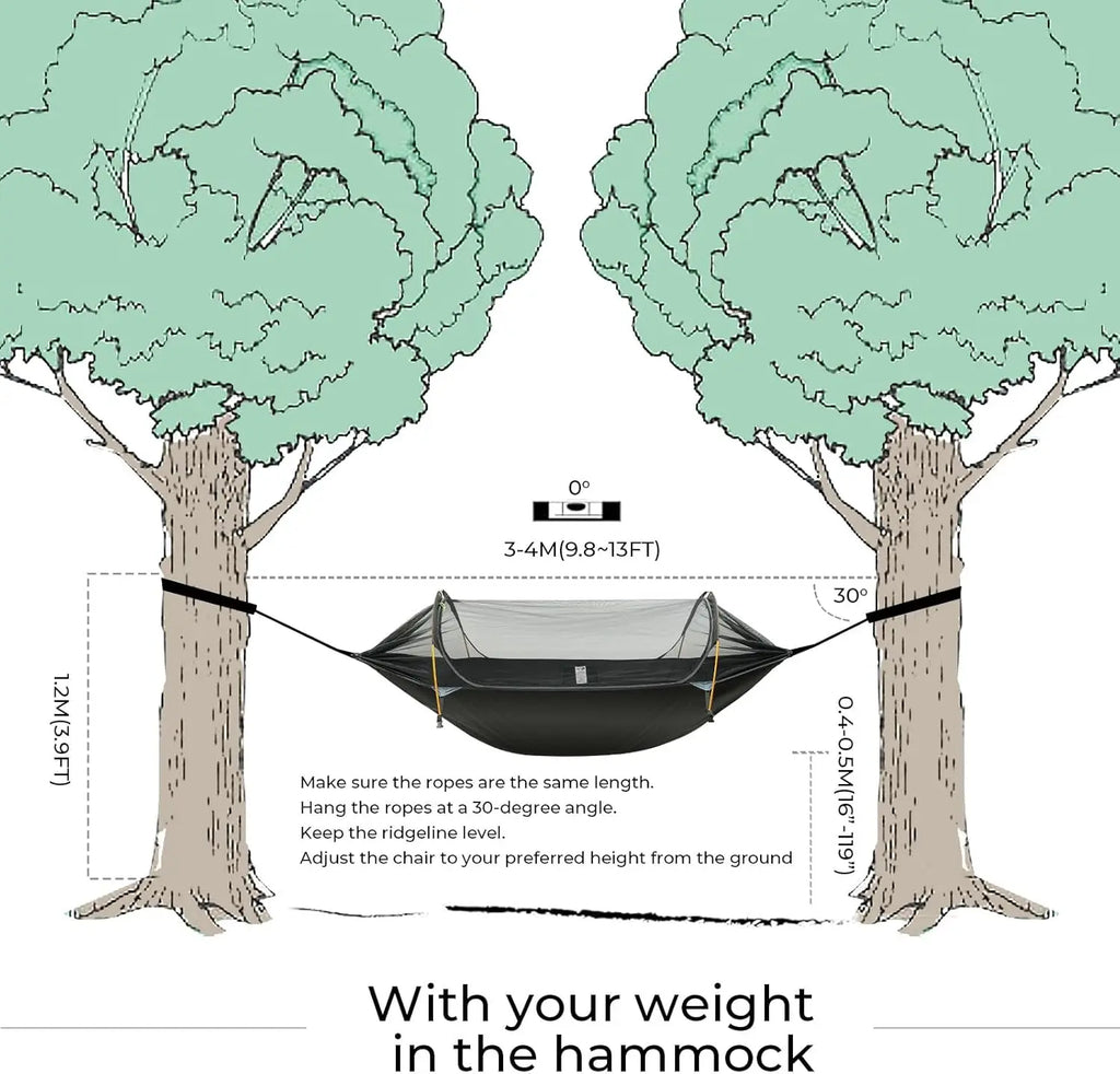 3-in-1 Hammock Tent with Rainfly