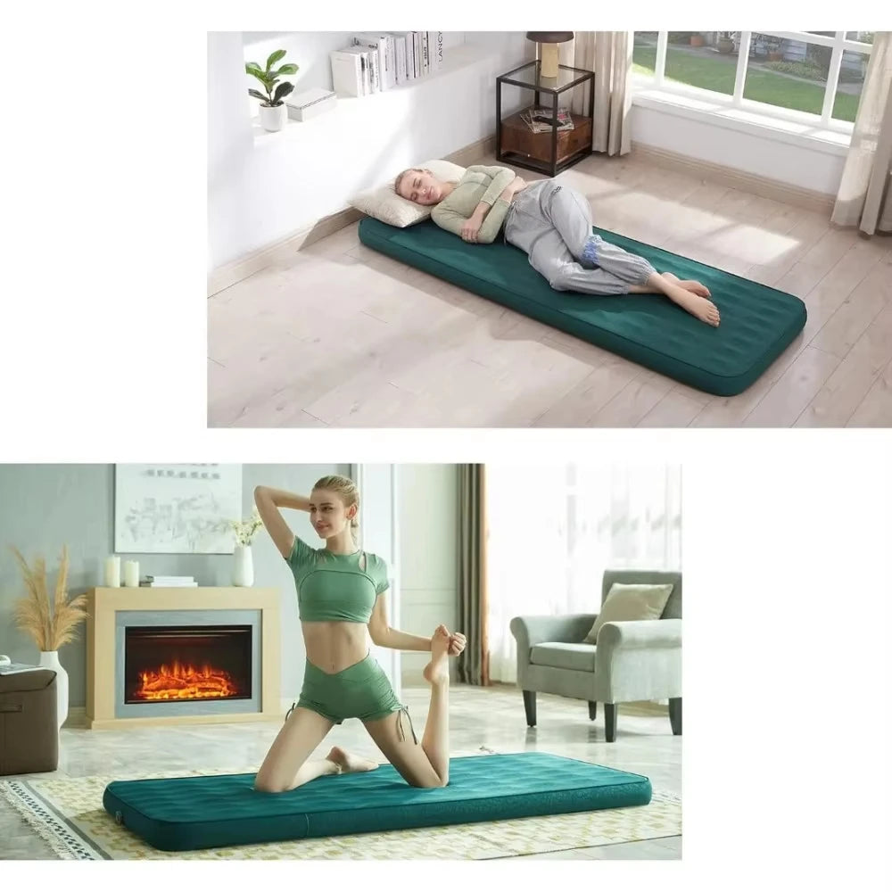 AIRLAX Inflatable Sleeping Mat, Self-Inflatable Camping Mattress, with Its Own Air Pump, Suitable for Camping and Picnics
