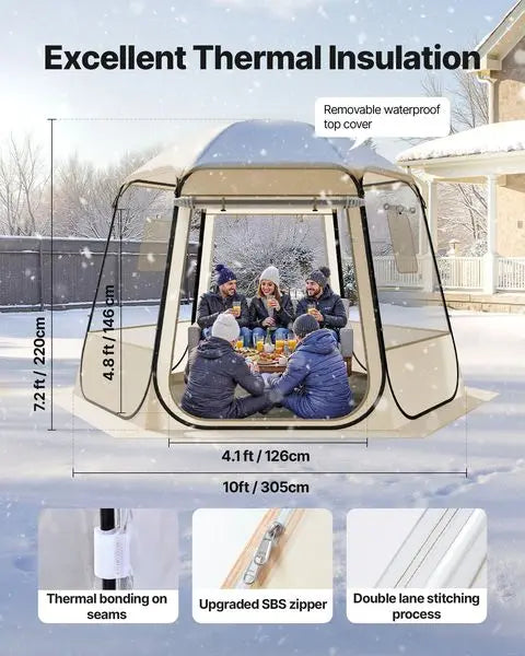 Clear Bubble Pop-Up Tent