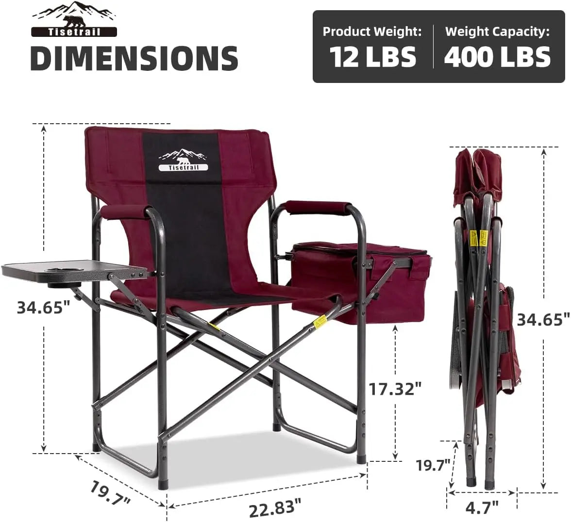 Director’s Chair with Cooler & Tray