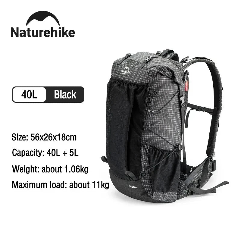 Naturehike 60+5L Waterproof Hiking Backpack