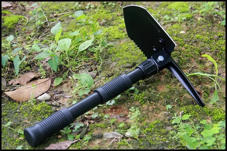 Survival equipment, camping engineer shovel, multi-functional outdoor hoe, military shovel, manganese steel thickened shovel