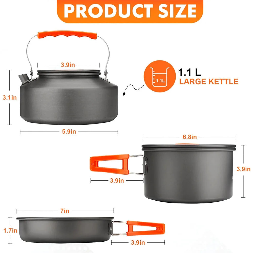 Lightweight Camping Cookware Kit