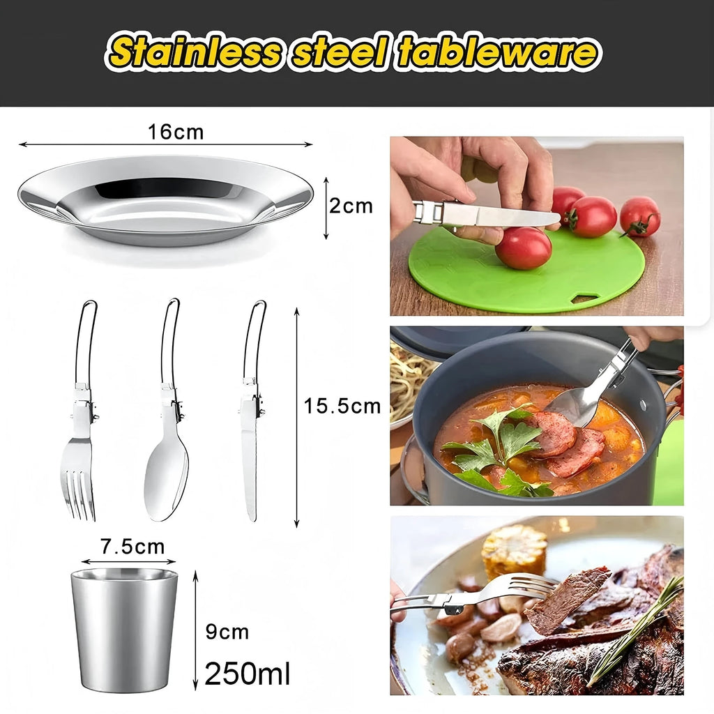 Lightweight Camping Cookware Kit