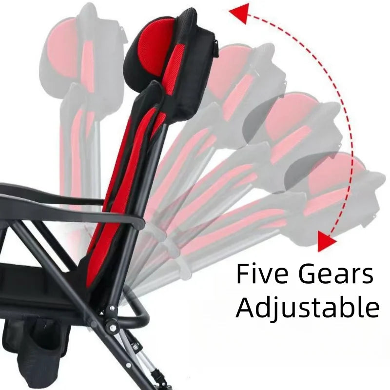 Premium Ultra Lightweight Retractable Portable Fishing Chair Adjustable Stool Folding Camping Chair Outdoor Fishing Equipment