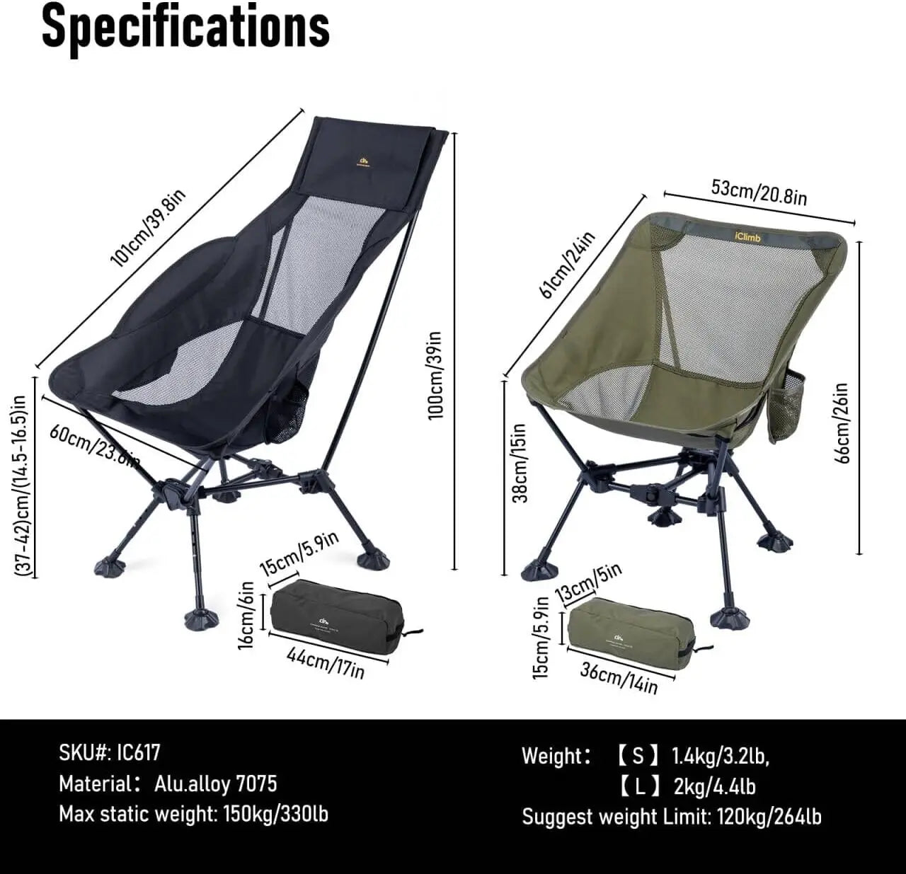 Ultralight Folding Beach Chair