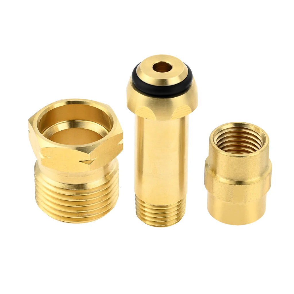 1/4"NPT Propane Extension Hose Kit- Soft Nose POL Propane Gas Fitting LP 1/4" NPT Male & Female Coupler 5FT High Pressure Hose