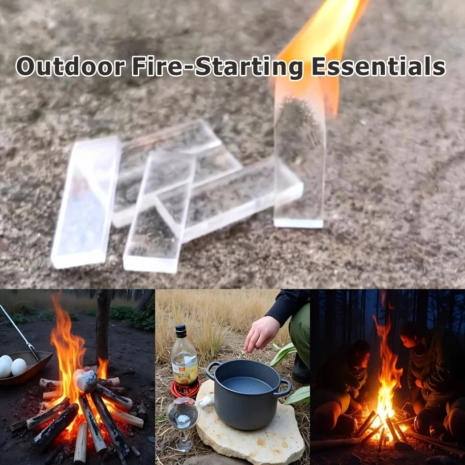 Fire Starter Sticks 60 Pcs Clear Waterproof Fast Long Burning 6 Minutes Portable Survival Outdoor Camping BBQ Hiking Wilderness