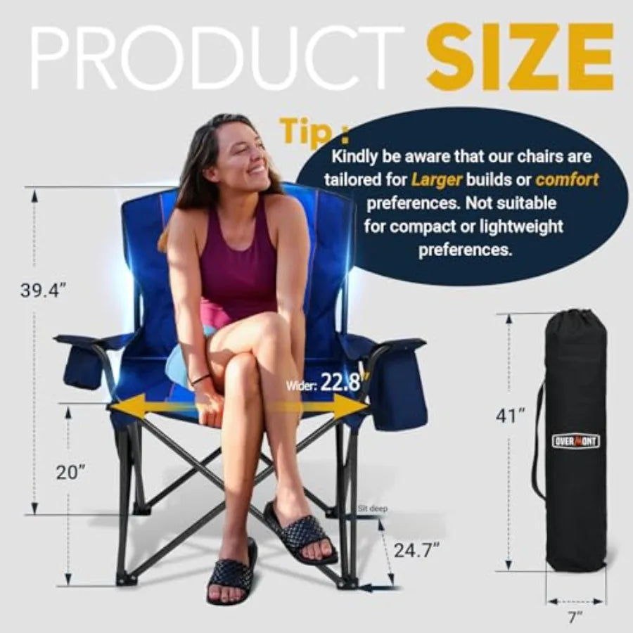 Overmont Heavy-Duty Camping Chair