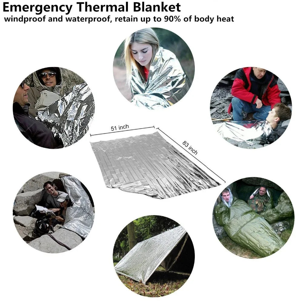 Professional Emergency Survival Kit Gear Camping Multifunction Tactical Defense Equipment First Aid SOS Wilderness Adventure