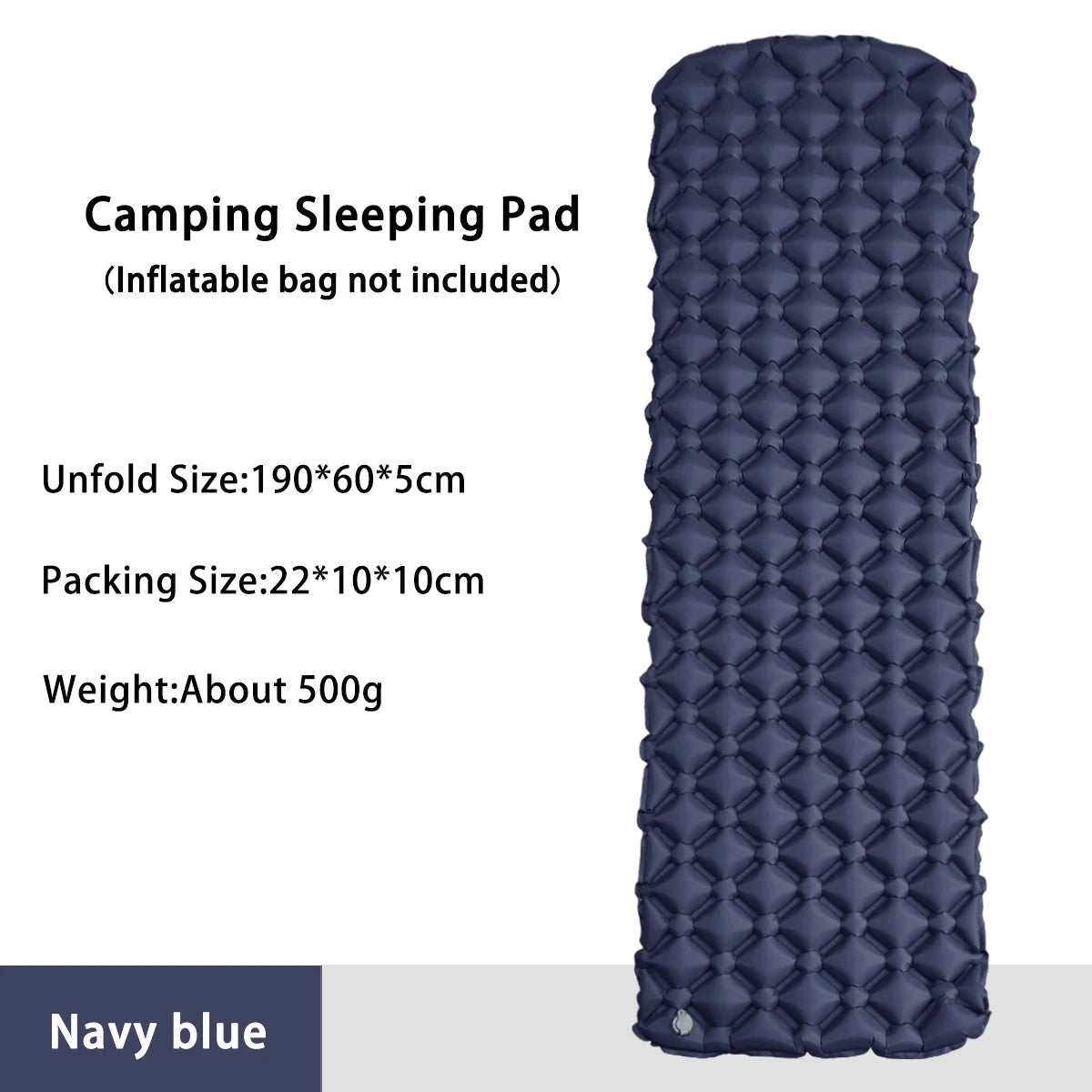 Camping Inflatable Mattress In Tent Folding Camp Bed Sleeping Pad Picnic Blanket Travel Air Mat Camping Equipment