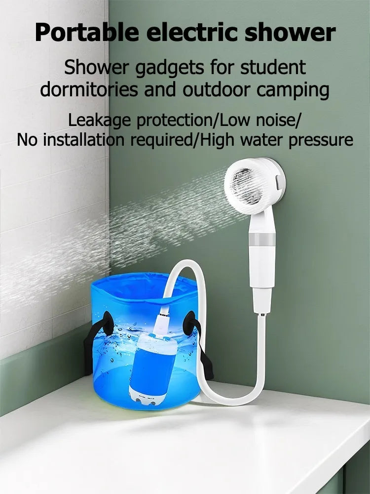 Portable Camp Shower Rechargeable Shower Outdoor Camping Shower Pet Shower Multiple Spray Modes for Camping,Hiking,Traveling,RV