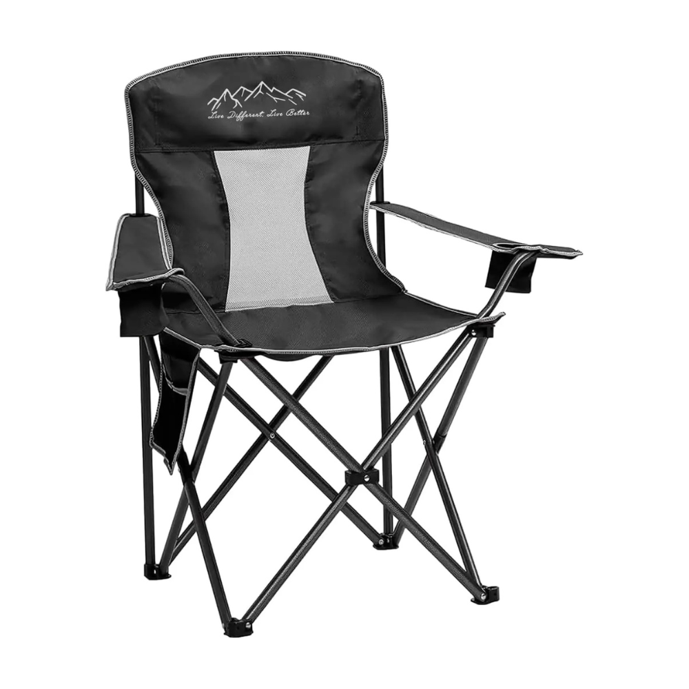 Heavy-Duty Camping Chair with Cooler